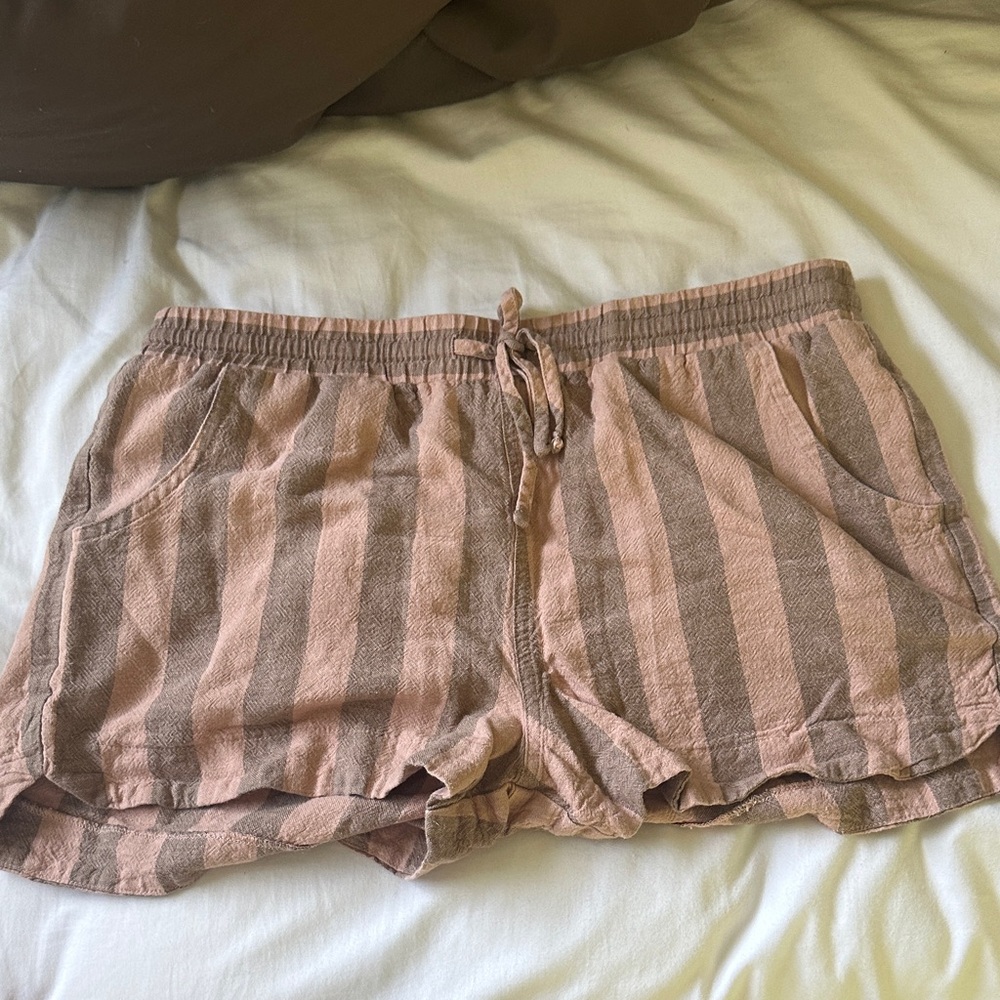 Striped Pink and Brown Shorts